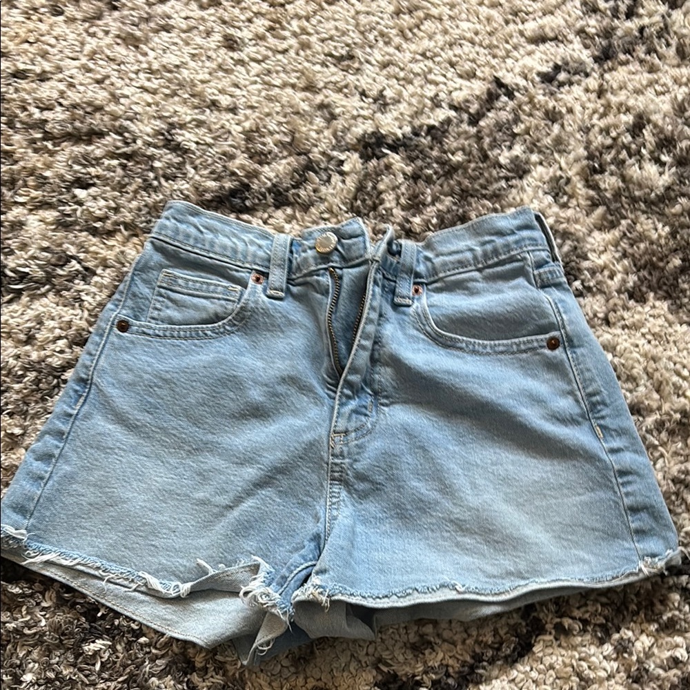 Light Blue Denim Women's Shorts
